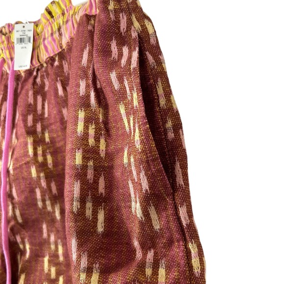 Aerie Jacquard Shorts Womens XL Boho High Waisted Elastic Waist Comfort NWT - Picture 4 of 7